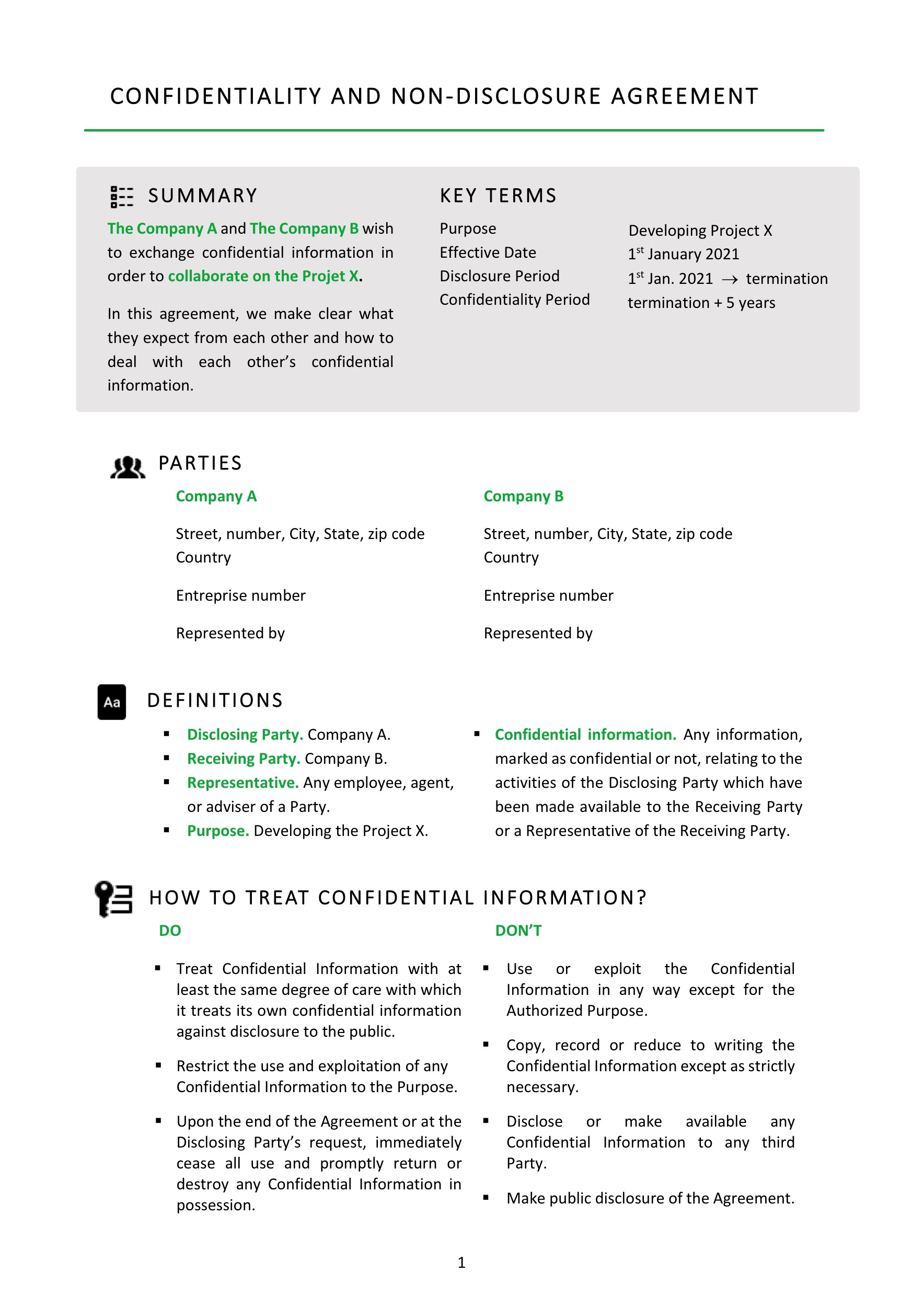 Visuel explicatif — Accord de confidentialité